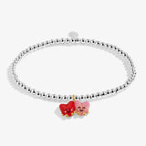 Kids' A Little Jomees 'Love You With My Whole Heart' Bracelet In Silver and Gold Plating