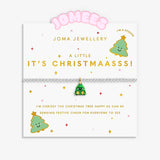 Kids' A Little Jomees 'It's Christmaasss!' Bracelet In Silver and Gold Plating