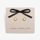Loved By You Stud Earrings - Gold/Mother Of Pearl Clover