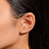 Loved By You Stud Earrings - Gold/Mother Of Pearl Clover