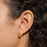 Loved By You, Organic, Gold Plated Stud Earrings