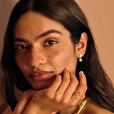 Loved By You, Molten, Gold Plated Drop Earrings