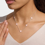 Signature Clover Collection, Pink And Silver Necklace