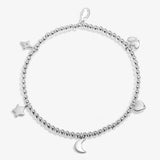 Life’s A Charm ‘Love You To The Moon And Back’ Bracelet In Silver Plating