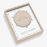 Life’s A charm ‘Happy Birthday’ Bracelet In Silver Plating