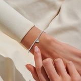 Life’s A charm ‘Happy Birthday’ Bracelet In Silver Plating