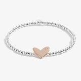 Beautifully Boxed A Little ‘Happy 21st’ Bracelet In Silver And Rose Gold Plating