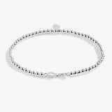 A Wee 'Thank You' Bracelet in Silver Plating