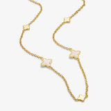 Loved By You Mother Of Pearl Clover Necklace