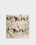Printed Foil Scarf, Sand, Taupe & Chocolate