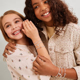 Kids' A Little 'Love You Daughter' Bracelet In Silver and Rose Gold Plating