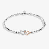 Kids' A Little 'Love You Daughter' Bracelet In Silver and Rose Gold Plating