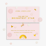 Kids' Confetti A Little 'You Are The Brightest Star' Bracelet In Silver and Gold Plating