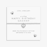 A Little 'Happy Birthday Granny' Bracelet In Silver Plating