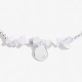 Blue Agate Anklet In Silver Plating