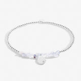 Blue Agate Anklet In Silver Plating