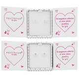 Girls Pretty Pearls & Bows Silver Plated Earrings, Pink or Clear Crystal Coloured Stone