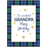 Wonderful Grandpa Birthday - (A Touch of Tartan Card)