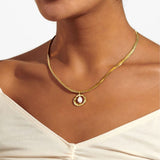 Solaria Baroque Pearl Pendant Necklace In Gold Plating