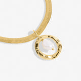 Solaria Baroque Pearl Pendant Necklace In Gold Plating