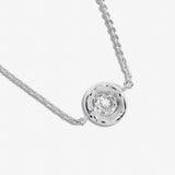 Solaria Necklace In Cubic Zirconia And Silver Plating