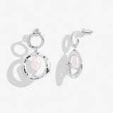 Solaria Baroque Pearl Hoop Earrings In Silver Plating