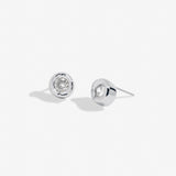 Solaria Stud Earrings In Cubic Zirconia And Silver Plating