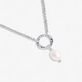 Solaria Baroque Pearl Necklace In Cubic Zirconia And Silver Plating