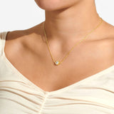 Solaria Necklace In Cubic Zirconia And Gold Plating