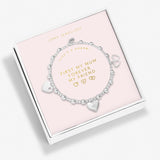 Life's A Charm 'First My Mum Forever My Friend' Bracelet In Silver Plating