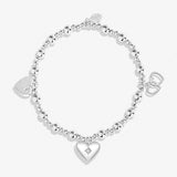 Life's A Charm 'First My Mum Forever My Friend' Bracelet In Silver Plating