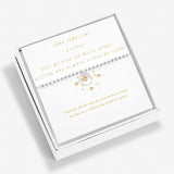 Boxed A Little 'Side By Side Or Miles Apart Sisters Are Always Close By Heart' Bracelet In Silver Plating And Gold Plating