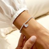 Bridal From The Heart Gift Box 'Bride' Bracelet In Silver Plating