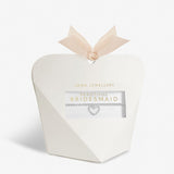 Bridal From The Heart Gift Box 'Bridesmaid' Bracelet In Silver Plating