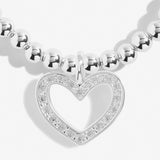 Bridal From The Heart Gift Box 'Bridesmaid' Bracelet In Silver Plating