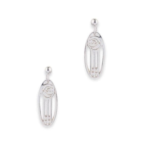 Mackintosh Silver Stud Earrings