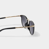 Santorini Sunglasses, Black with Bamboo Arm