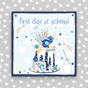 First Day At School - Blue