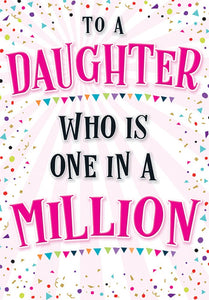 To A Daughter Who’s One In A Million