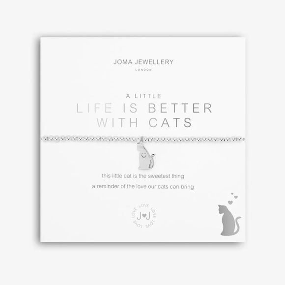 A Little Life Is Better With Cats Bracelet