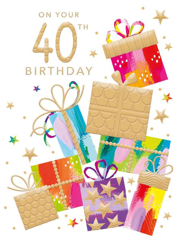 On Your 40th Birthday, Card