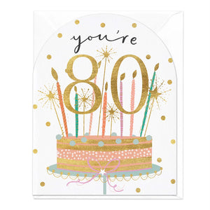 You're 80 Birthday Card