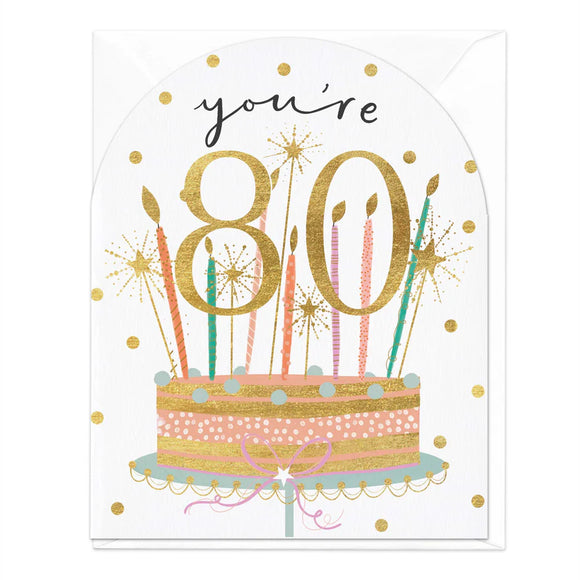 You're 80 Birthday Card