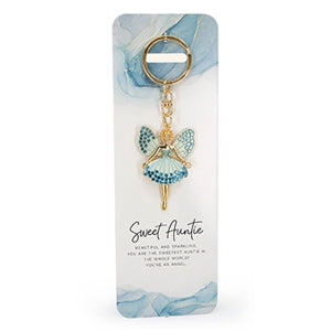 Gem Angel Auntie Keyring