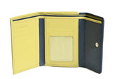 Ladies Wallet Purse, Lime & Navy