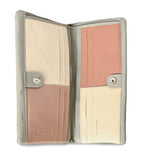 Ladies Wallet Purse, Grey/Dusky