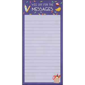 Wee List For the Messages Magnetic Notepad