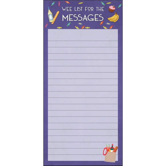 Wee List For the Messages Magnetic Notepad