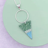 Triangle Pendant - Sea Breeze
