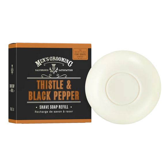 Thistle & Black Pepper Shave Soap Refill 100g